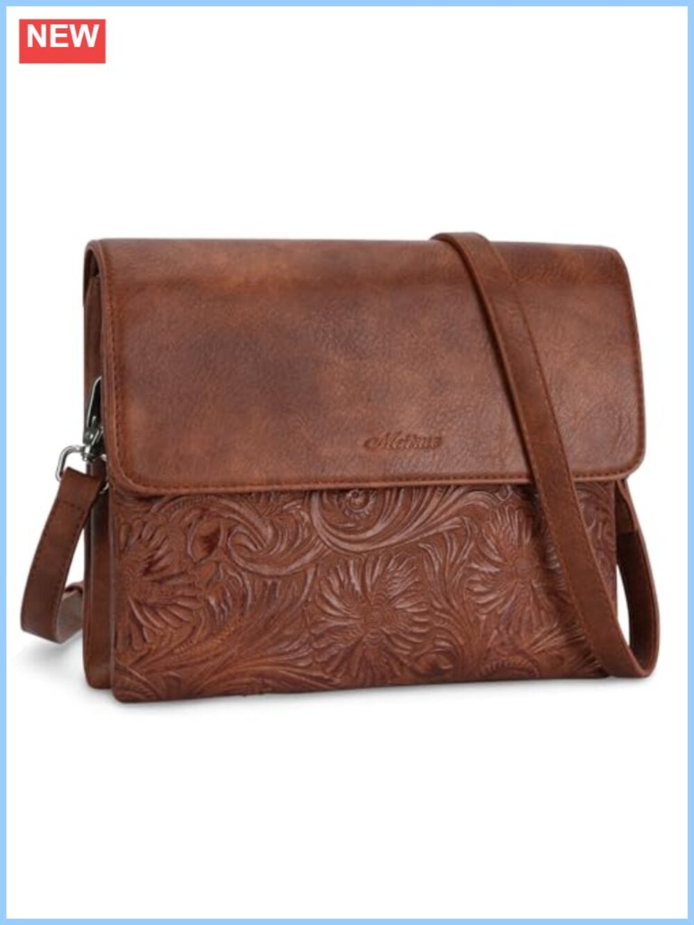 Small Crossbody Bag Vegan Leather Cell Phone Purse Adjustable Strap